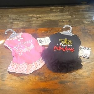 2 Smoochie Pooch "Pretty in Pink" dresses. Brand new.